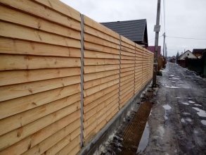 Деревянный забор елочка 150 метров фото в Павловском Посаде